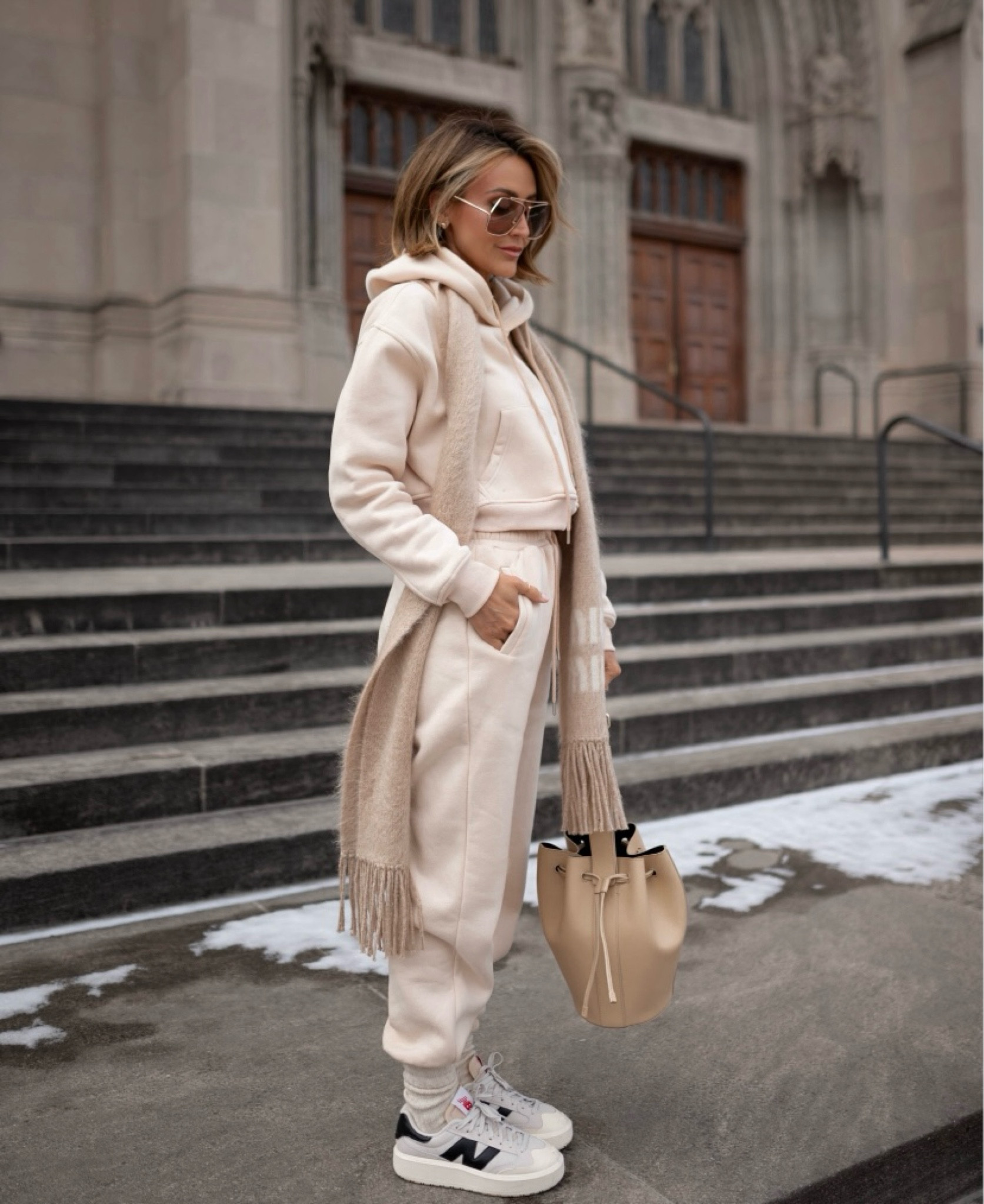 What’s ultra comfy, easy to throw on, and makes for the perfect winter outfit? This under $55 Amazon lounge set! Few pieces are as classic as a neutral fleece sweatsuit set, and this one happens to be a favorite. So many of you have bought and loved it just as much as I do! Pair it with chunky white sneakers, a cozy wool scarf, and a cute handbag and you’ll have the ideal look for a busy (and cold) day! 

#LTKSeasonal #LTKFindsUnder100 #LTKStyleTip