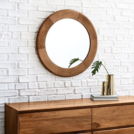 Anton Mirror, Burnt Wax, Round | West Elm (US)