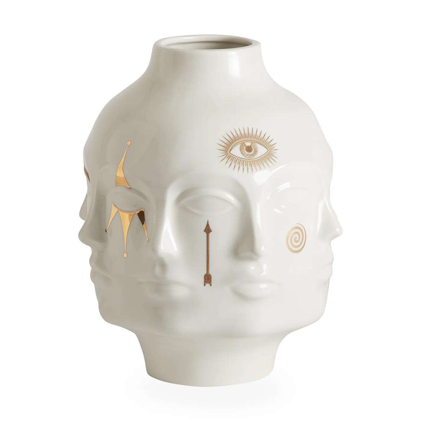 Gilded Dora Maar Large Vase in Porcelain | Jonathan Adler | Jonathan Adler US