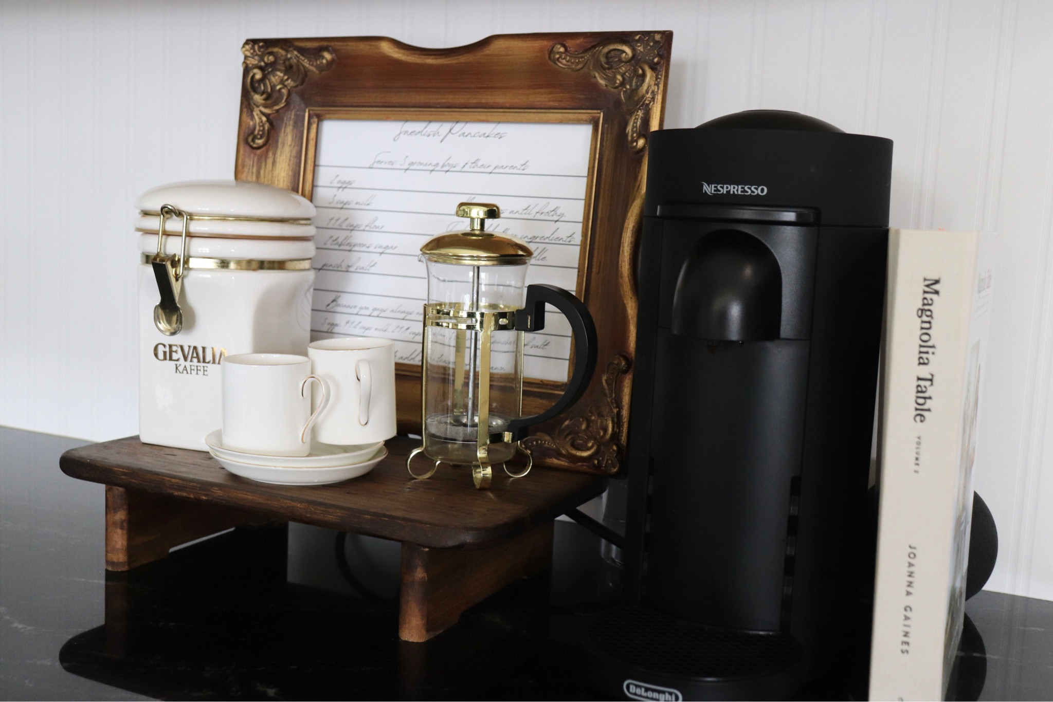 Vintage kitchen decor. Coffee station setup. Neutral kitchen. Neutral home decor. Vintage modern decor.

#LTKhome #LTKHoliday #LTKfindsunder50