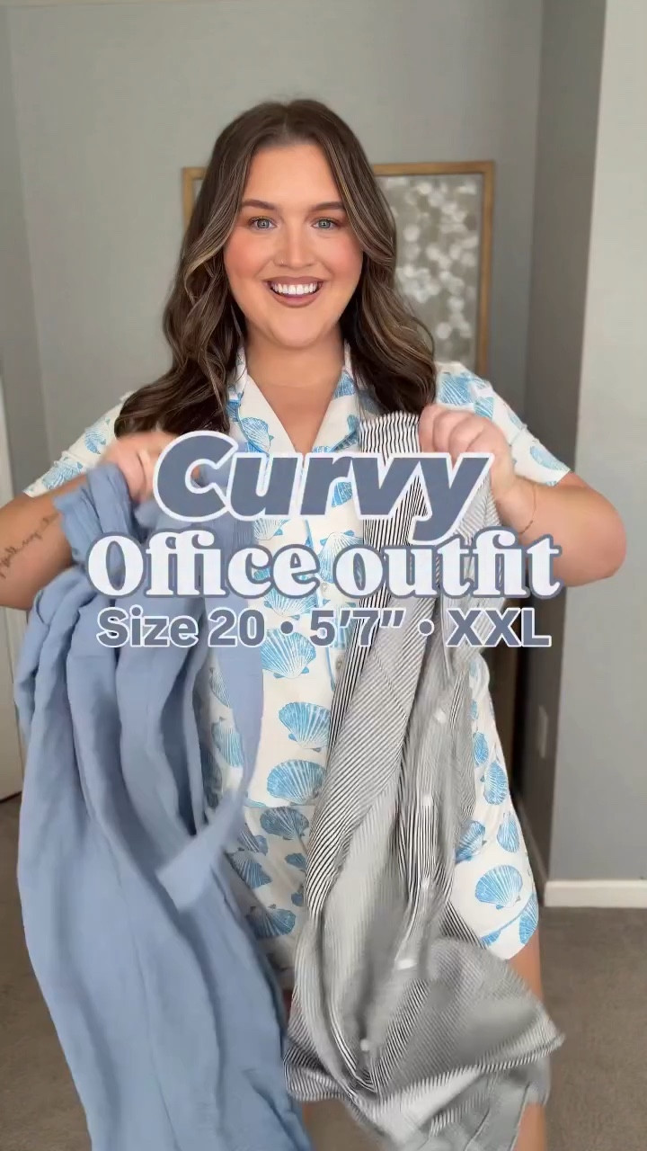 Chic plus size approved office outfit 👩🏻‍💼🩵👜 Love the stripes + blue combo for Spring. Pants on sale for $18! Wearing a size 3XL in top and bottoms but could size down in top! Amazon workwear, business casual, affordable fashion

#LTKPlusSize #LTKootd #LTKWorkwear