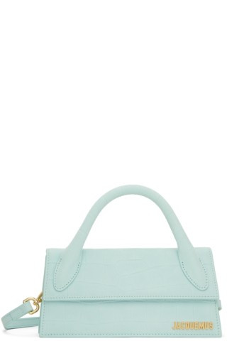 Blue La Montagne Croc 'Le Chiquito Long' Clutch | SSENSE