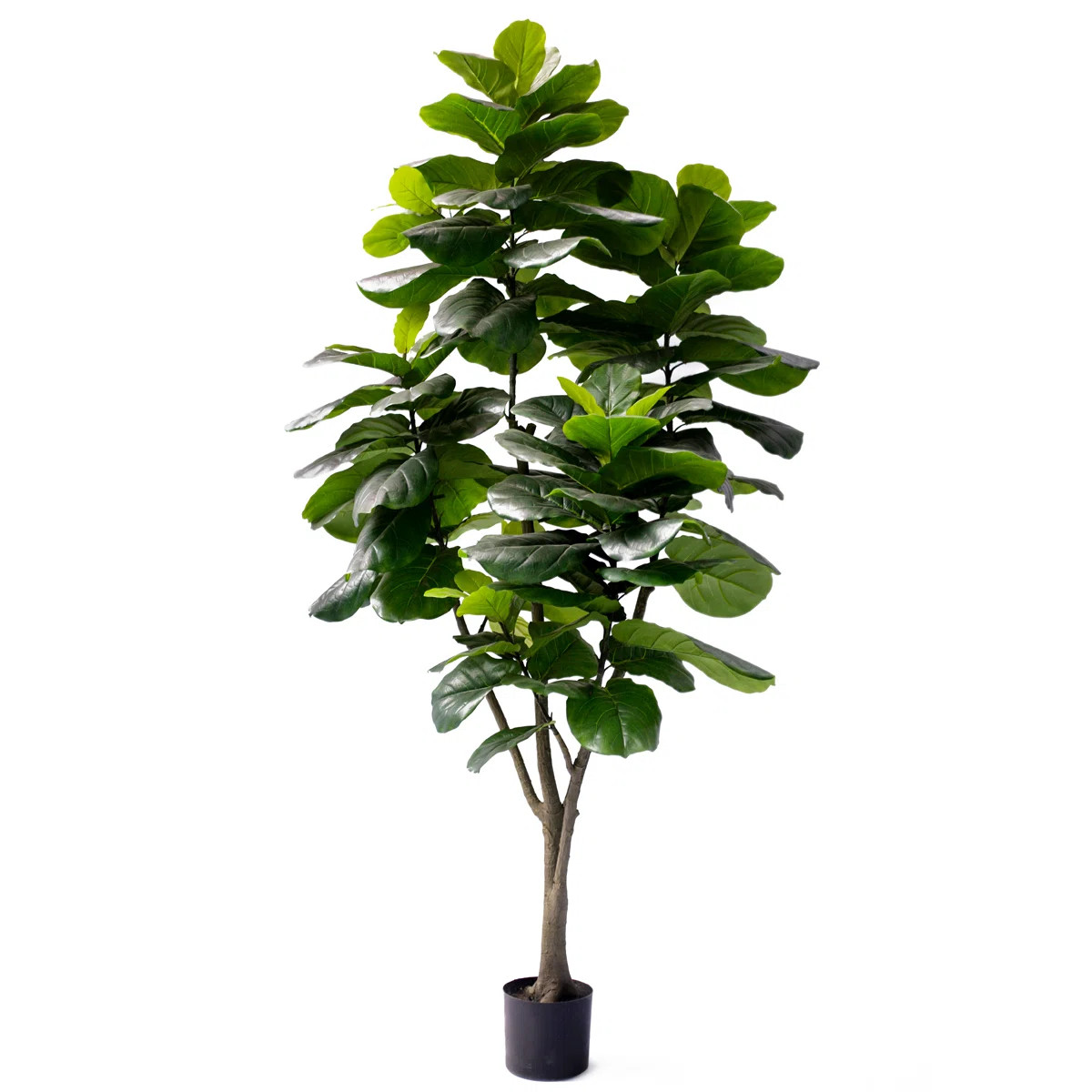 90" Large Artificial Fiddle Leaf Fig Tree in Pot | Wayfair North America