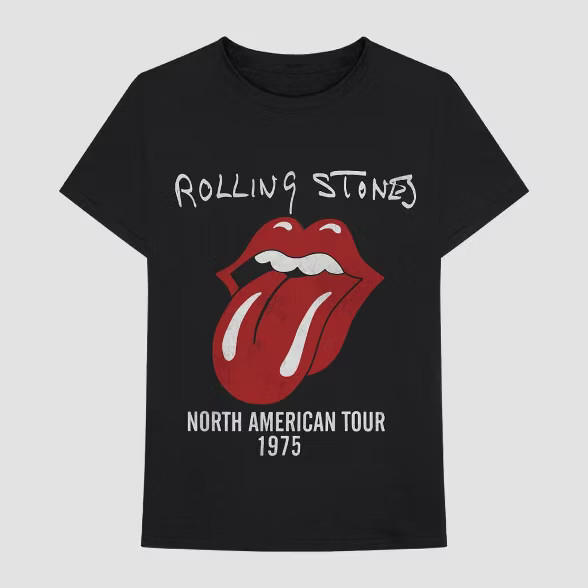 Men's The Rolling Stones Short Sleeve Graphic T-Shirt - Black | Target