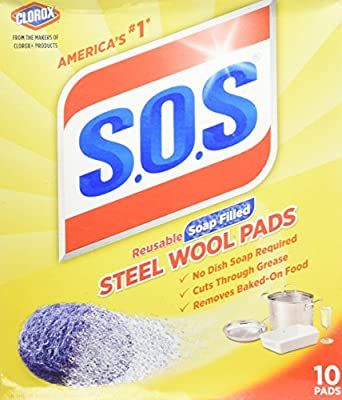 S.O.S Steel Wool Soap Pads (2 Packs of 10, total 20) | Amazon (US)