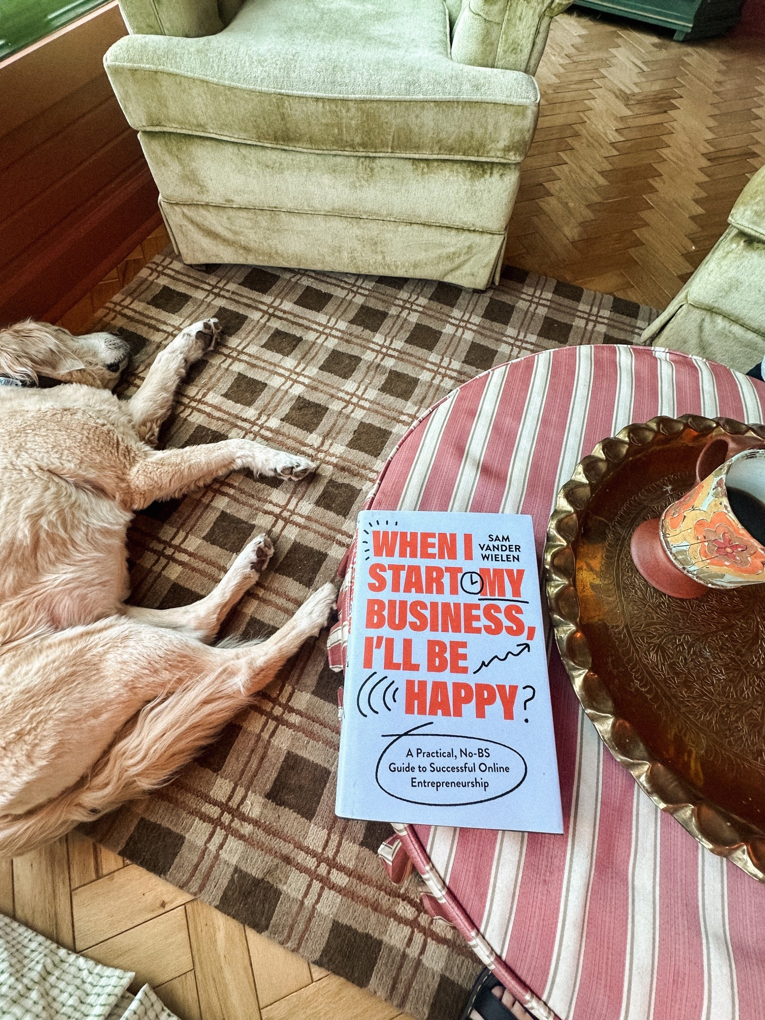 excited to start this book—written by the friend of a friend 