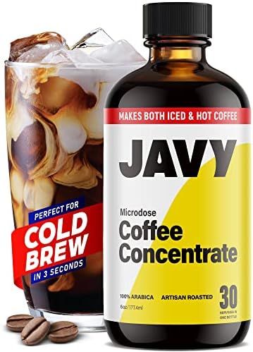 Javy Cold Brew Coffee Concentrate, Iced Coffee, Arabica Coffee Beverages, 30X Liquid Coffee Conce... | Amazon (US)