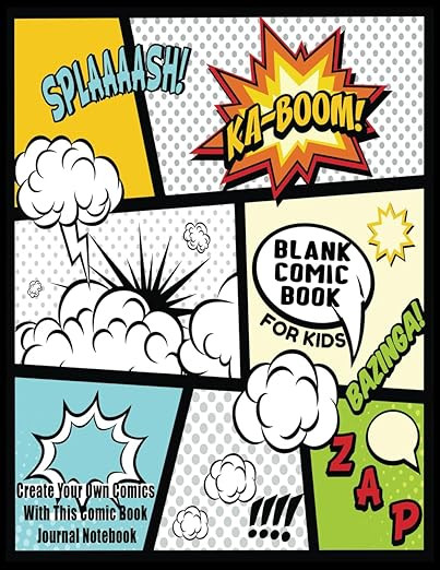 Blank Comic Book For Kids : Create Your Own Comics With This Comic Book Journal Notebook: Over 10... | Amazon (US)