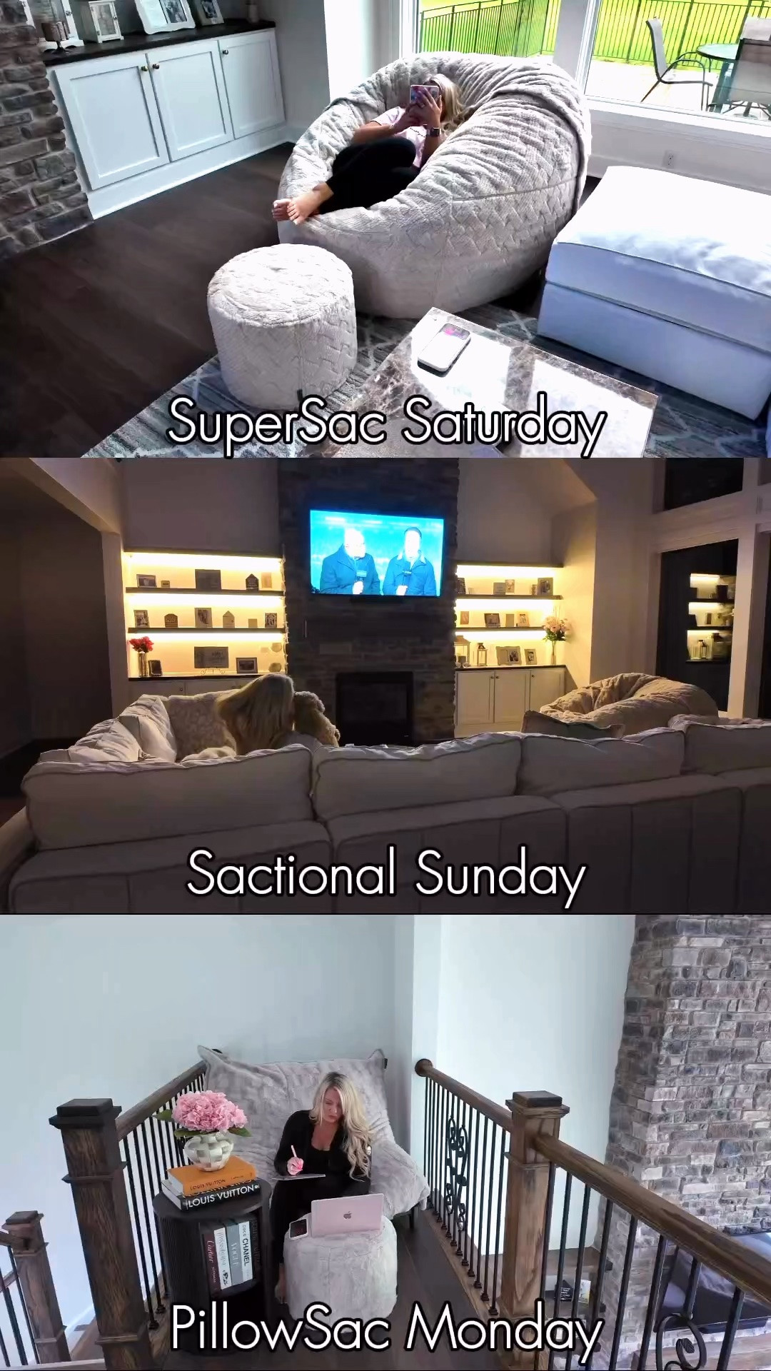 SuperSac Saturday. Sactional Sunday. PillowSac Monday.🤍 And honestly, this pretty much sums up how much I use my @lovesac  pieces in real life.

My SuperSac is where I end up when I just want to relax, my Sactional is THE spot for #Steelers football on Sundays (usually with Charlie right beside me 🏈🐾), and my PillowSac Chair has become my favorite little escape when I need somewhere quiet to do some work or curl up with a good book.

Different spaces, different reasons, but I genuinely use every single one of them all the time. They’re the furniture that I’d buy again without even thinking twice.😍

And if you’ve been thinking about getting one, the timing is PERFECT! Lovesac’s Labor Day Sale is happening now through September 13th with up to 40% off site wide! 

#lovesacpartner #ad #sponsored
