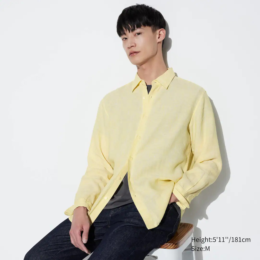 100% Premium Linen Shirt | UNIQLO (UK)