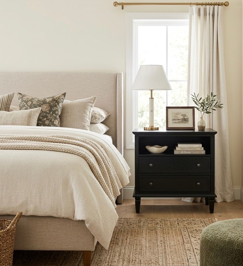 Major Sale Alert!
Stop ignoring the power of a bold black nightstand in a neutral room. This stunning piece beautifully anchors your space with tailored detailing while hiding a built-in charging station (2 AC outlets, 2 USB ports) right at the back. With smooth-gliding drawers and an open shelf for styling, it's the ultimate designer secret to a high-end, clutter-free bedroom.

#storage #furniture #officefurniture #officestorage #homeinspo #neutralhome #neutraldecor #LTKSeasona
#wayfaircahome #OrganicModern #QuietLuxuryHome #CuratedHome #Vintagelnspired #ModernFarmhouse #FoundAndCurated #Wickerbasket
#InteriorStyling #StudioMcGeeVibes #DesignerLookForLess #interiordesign #affordablehomedecor #coastalstyle #amazoncanadafinds #neutralhome #neutraldecor #LTKSeasonal
#storageboxes #homedecor #homerefresh

#LTKcanada #LTKsale #LTKhome