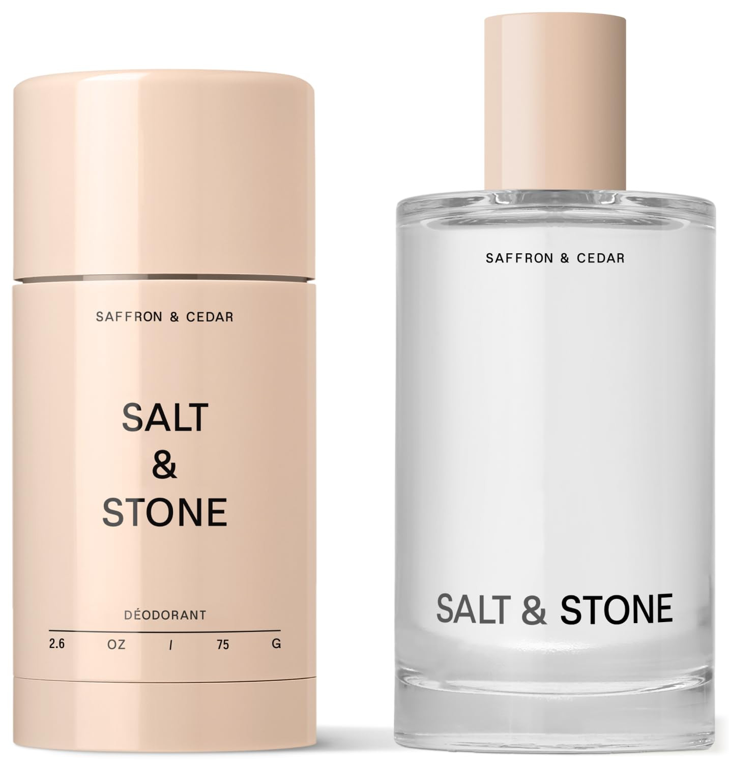 Salt & Stone Signature Duo, Deodorant and Body Mist, Saffron & Cedar | Amazon (US)