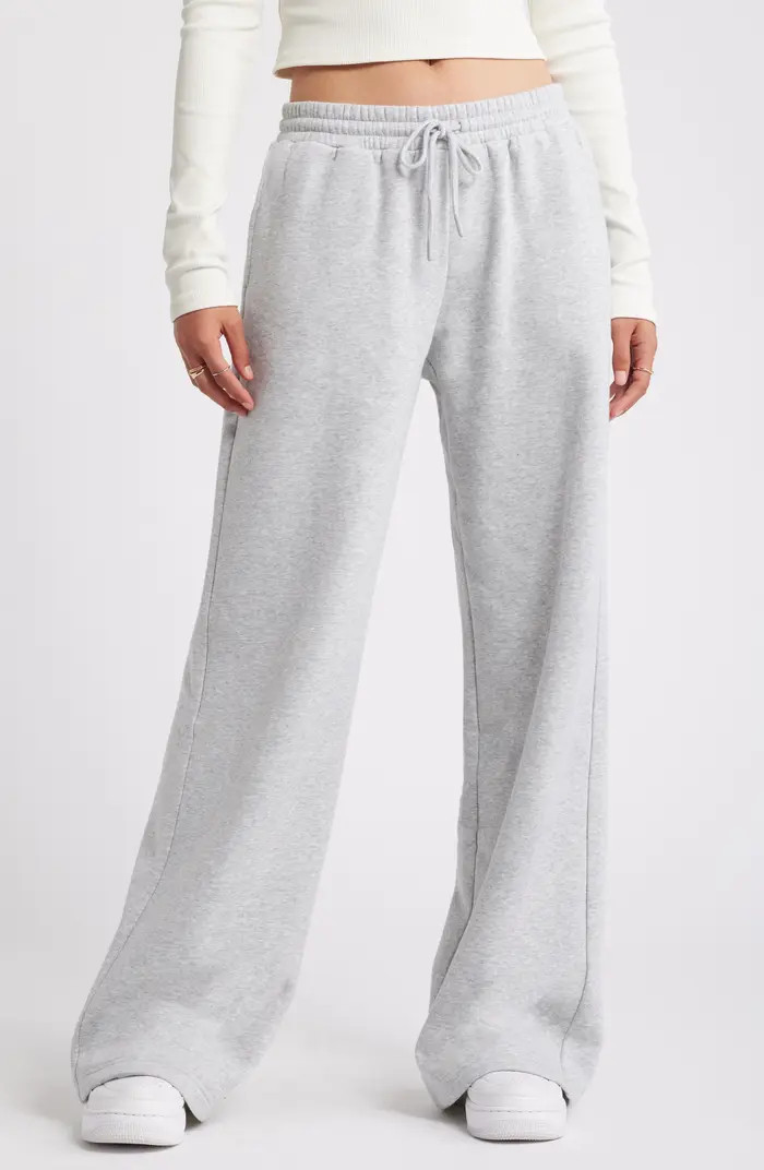 BP. Wide Leg Fleece Pants | Nordstrom | Nordstrom