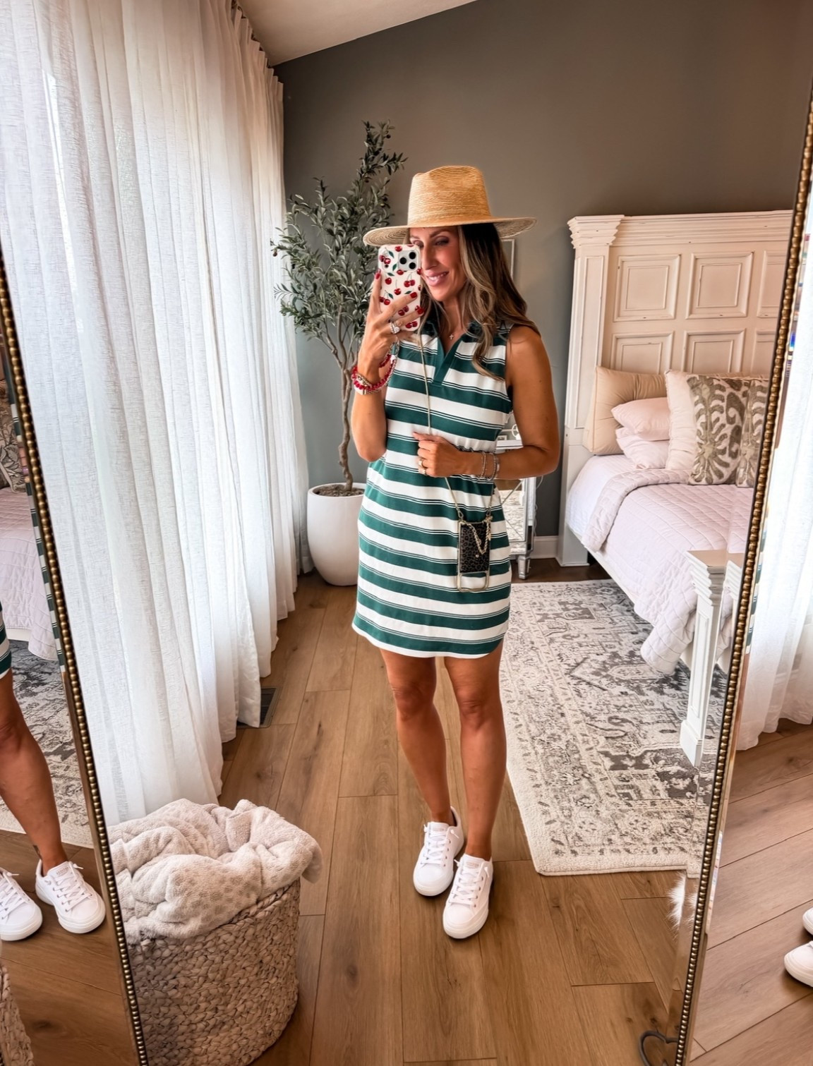 Such a cute and easy throw on dress for summer. I love the sporty feel with the stripes and collar, and it’s one of those pieces you can wear all day and still feel put together. Paired with sneakers and a straw hat for the perfect casual summer look.

striped dress, casual summer outfit, sporty dress, everyday outfit, sneakers outfit, summer style, easy outfit, vacation outfit, athleisure style, themominstyle

#LTKootd #LTKfitnessgoals #LTKActive