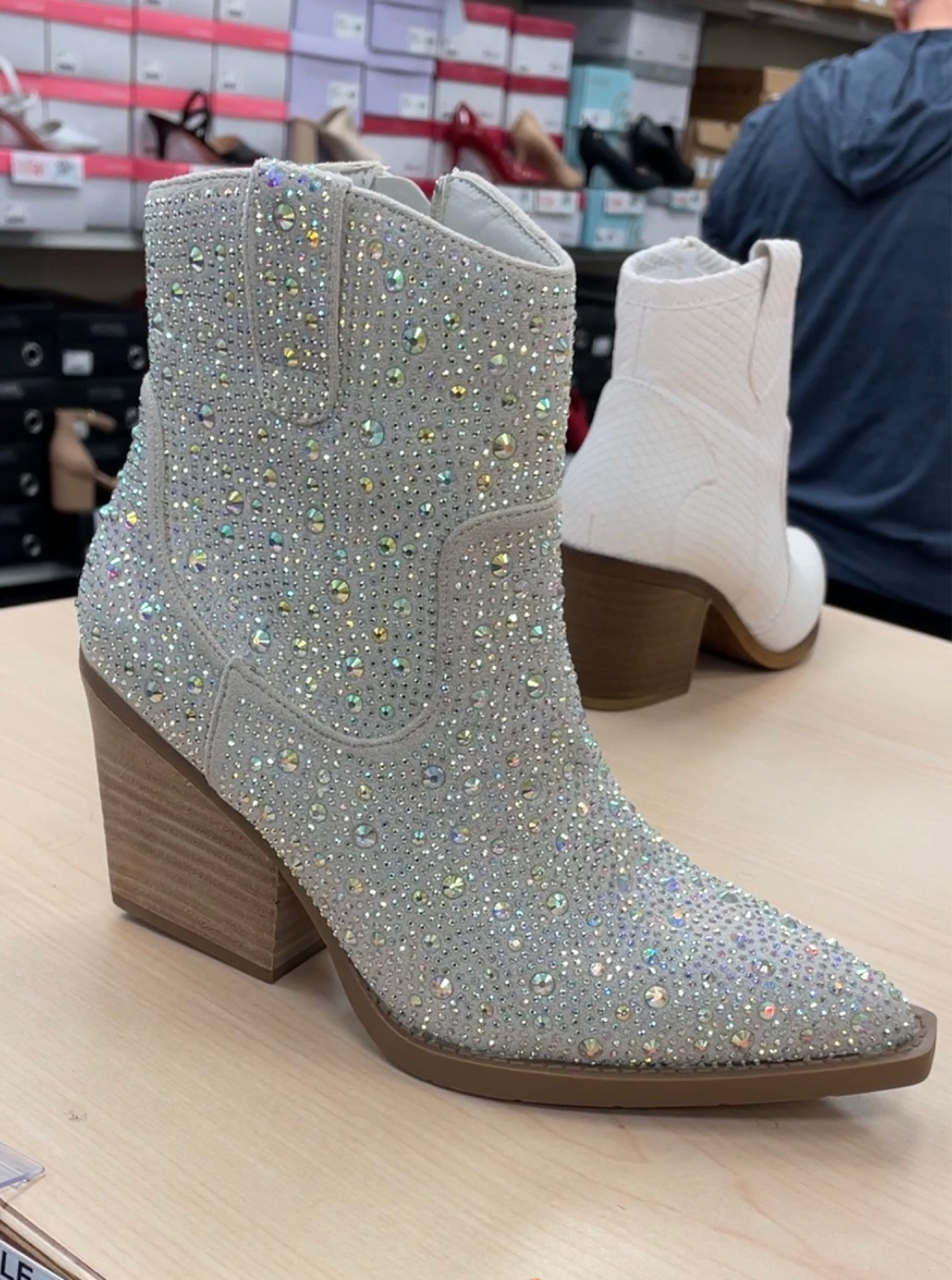 #western #cowboy #boots #ankleboots #booties %rhinestoneboots #blongboots #linedancing #dressup #wedding #bridal #specialoccasion #bedazzledboots #jolene #maddengirl 

#LTKFind #LTKGiftGuide #LTKshoecrush