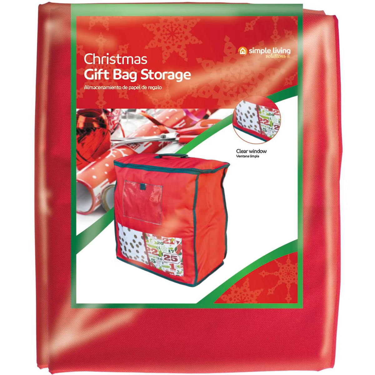 19.5" Red Christmas Gift Bag Storage | Target