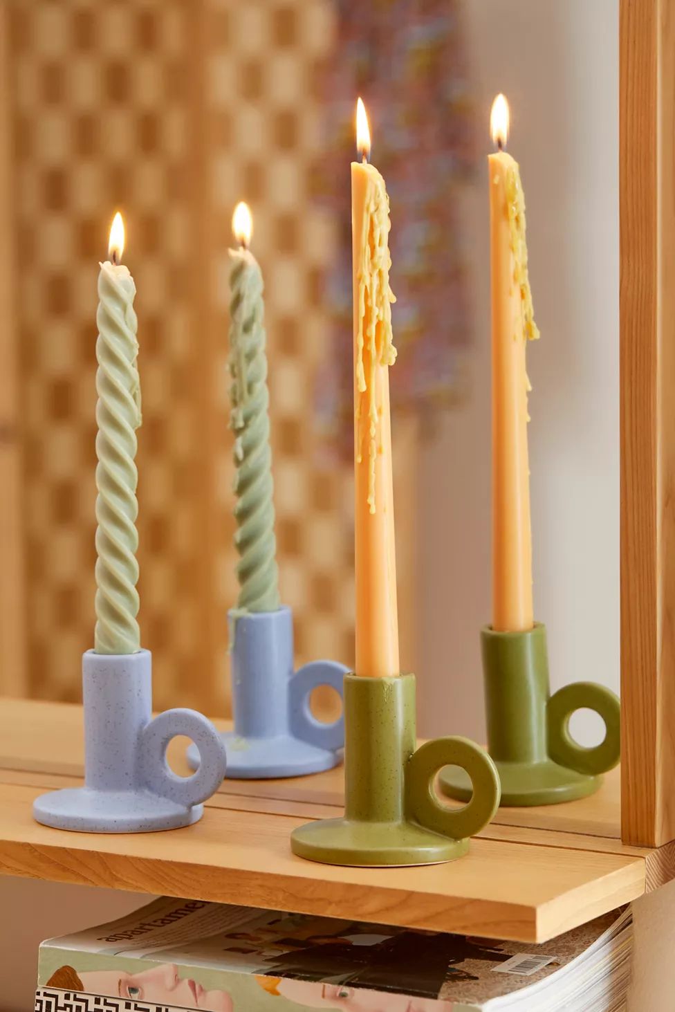 Rilah Taper Candle Holder | Urban Outfitters (US and RoW)