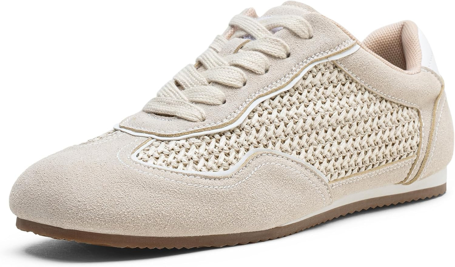 Vepose Women's Retro Raffia Fashion Sneakers, Low Top Tennis Shoes 8203 | Amazon (US)