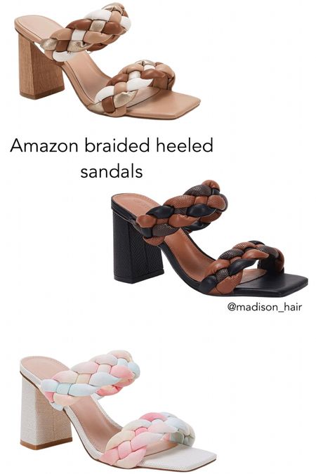 Amazon braided heeled sandals 

#LTKshoecrush #LTKsalealert