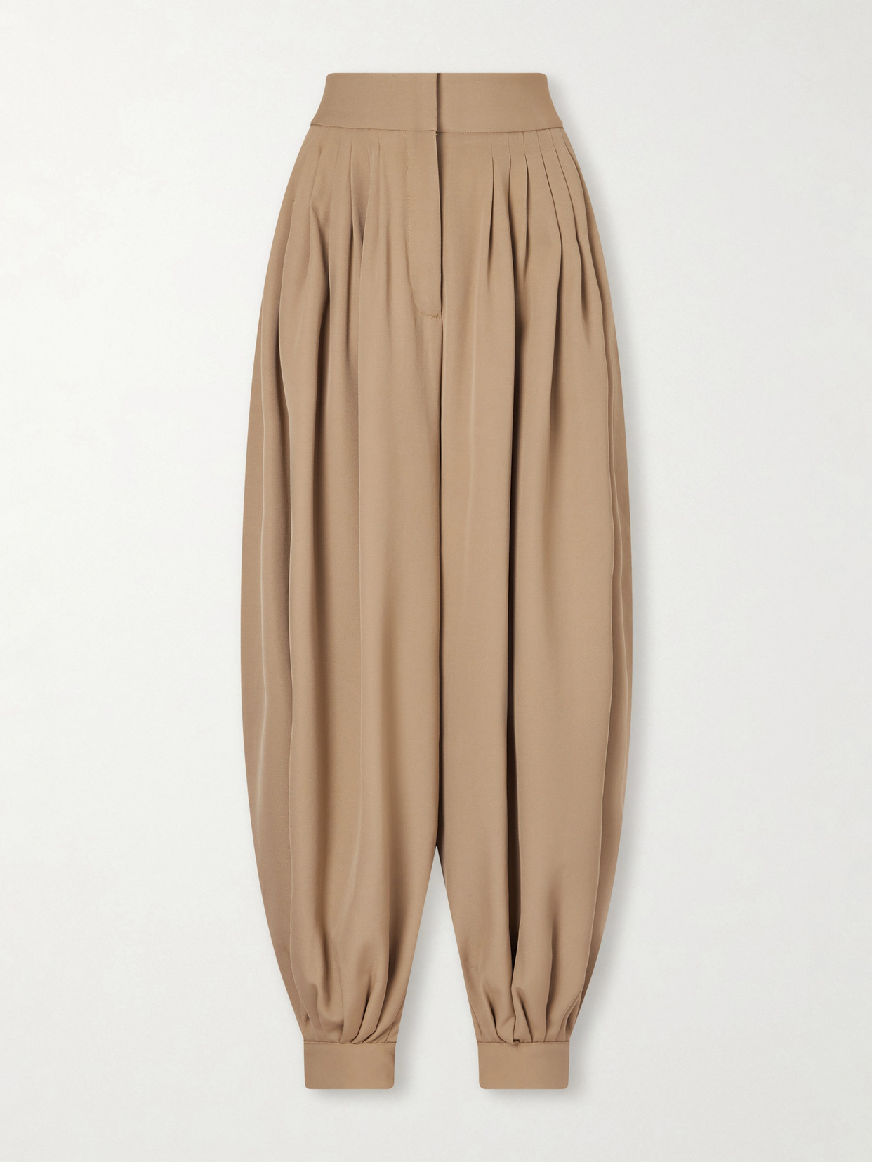 Altuzarra - Chapman Pleated Wool-twill Tapered Pants - Brown | NET-A-PORTER (US)