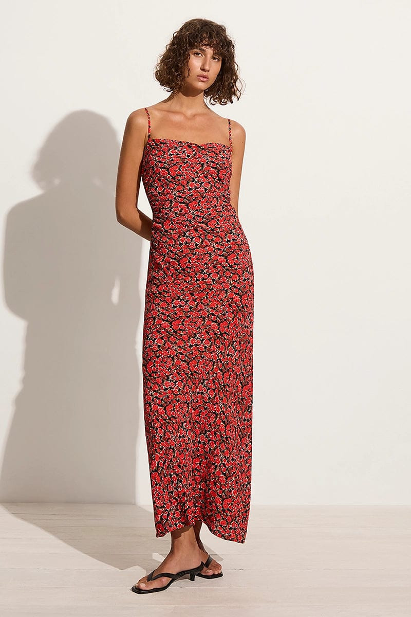 Rosas Midi Dress Salema Floral | Faithfull (AU)