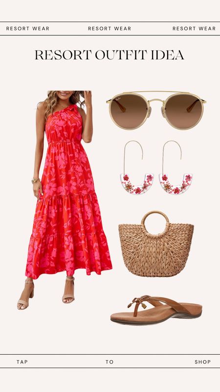 Resort outfit idea. Vacation outfit. Ray-ban sunglasses. Summer outfit idea. 

#LTKstyletip #LTKtravel