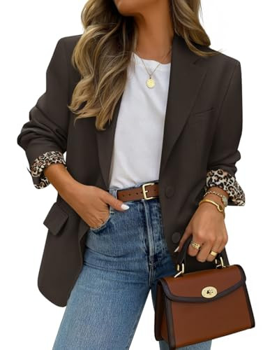 ZESICA Business Casual Blazers for Women 2025 Fall Work Office Jackets Lapel Open Front Blazer Ou... | Amazon (US)