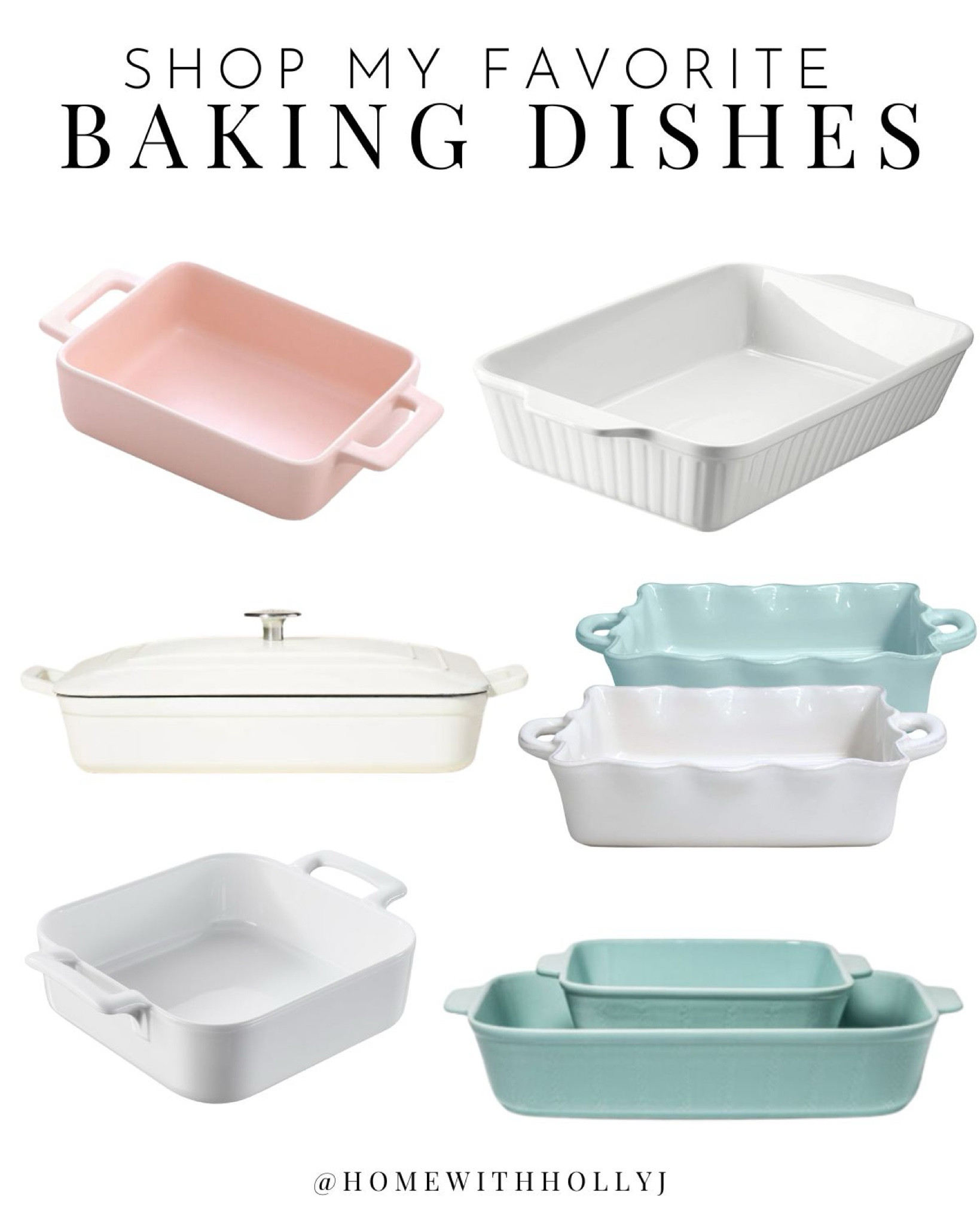 Shop my favorite baking dishes for casseroles, lasagna, desserts, etc.

#LTKFamily #LTKHome