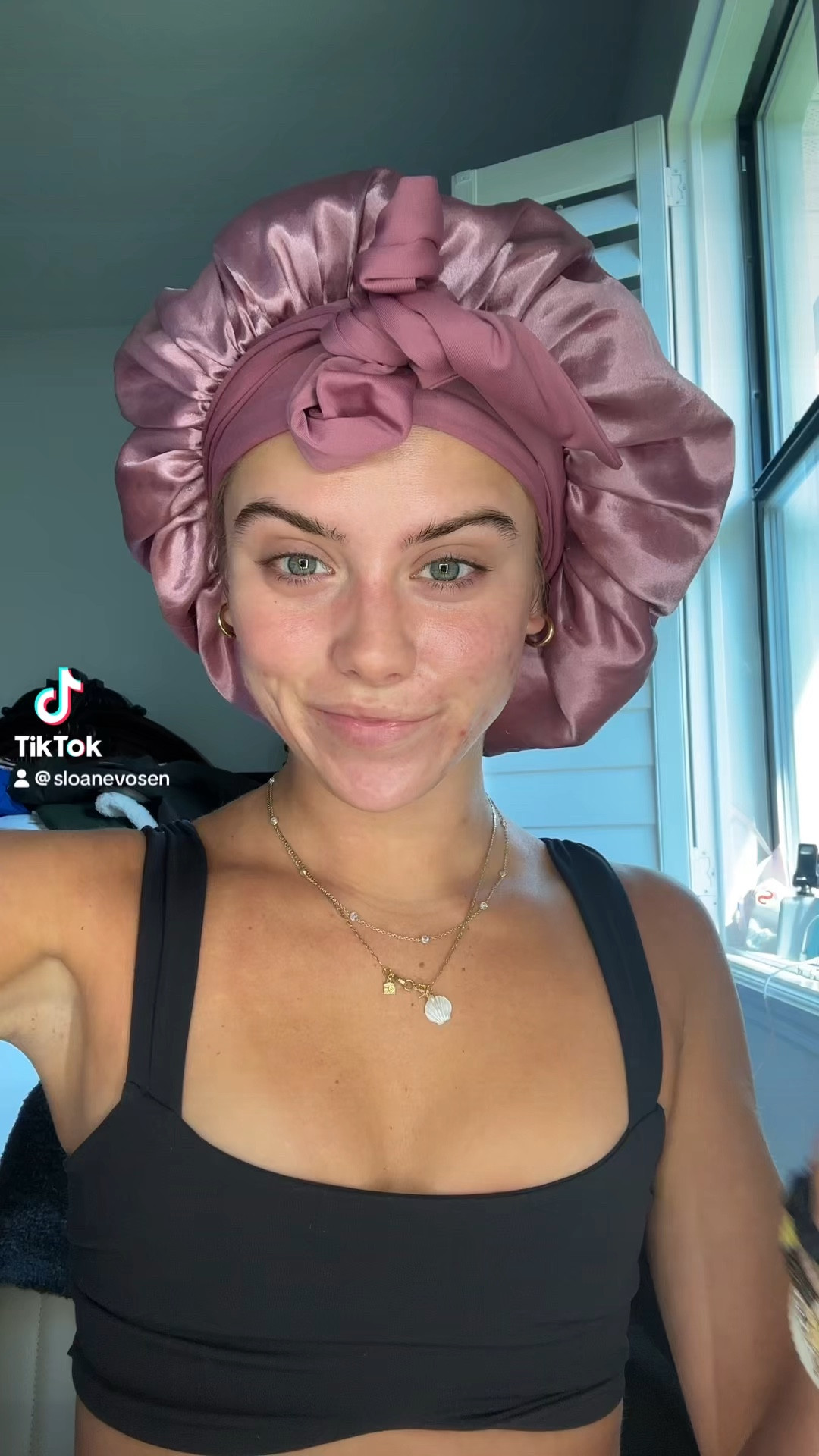  sleeping with a satin hair bonnet every single night has changed the game for my hair health. I’ve been so impressed with the results and this is something that is so low lift and easy to do you just put this on at night before you go to bed and you’ll wake up and your hair won’t be frizzy. It just looks so much more shiny and manageable. It is such a game changer, especially if you wear heatless hair curls to bed too !!!🫶✨💆‍♀️💓 this one is on MAJOR SALE right now too under $10 hello easy cheap way to protect your hair ‼️ 

#satinbonnets #satinbonnet #satinbonnetforyourhair #satinbonnetbenefits #satinbonnetsforhair #hairhealth #hairhealthtips #hairhealthjourney #hairhealthytips #tipsforhealthyhair #easyhairhack #curls #overnightcurls #overnighthair #overnighthairstyles #noheatcurls #haircurler #haircurls #noheathairstyles #haircurlingtutorial #overnightheatlesscurls #hairtok #fyp #tiktokshopbacktoschool #shopicons #tiktokcreatorsearchinsightsincentive @Awaytr Store YANIBEST Satin Bonnet Silk Bonnet for Sleeping Double Layer Satin Lined Hair Bonnet with Tie Band Bonnets for Women Natural Curly Hair

#LTKFindsUnder50 #LTKBeauty #LTKVideo