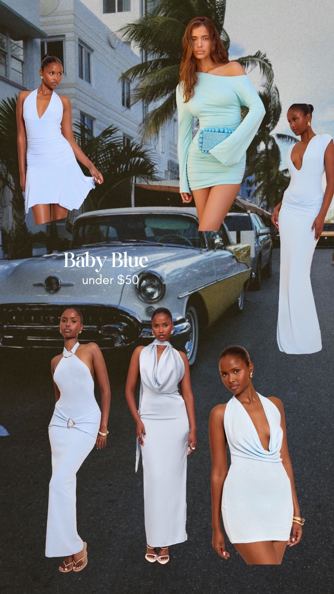 Baby blue obsession 🩵 Every one of these PrettyLittleThing dresses is under $50 — chic, trendy, and perfect for Miami nights 🌴☀️ My go-to for affordable yet stunning outfits is always PLT. Whether it’s brunch on Ocean Drive, a rooftop date night, or a beachside party, these baby blue dresses give that effortless Miami vibe without breaking the bank.

For size reference I am a 0

🩵 Shop the exact looks + my favorite Miami outfit picks directly in my LTK!

#PrettyLittleThing #MiamiStyle #VacationOutfits #LTKSeasonal #LTKFinds #LTKStyle #LTKUnder50 #LTKSale #SummerStyle #DateNightOutfits #MiamiFashion

#LTKFindsUnder50 #LTKSaleAlert #LTKFindsUnder100