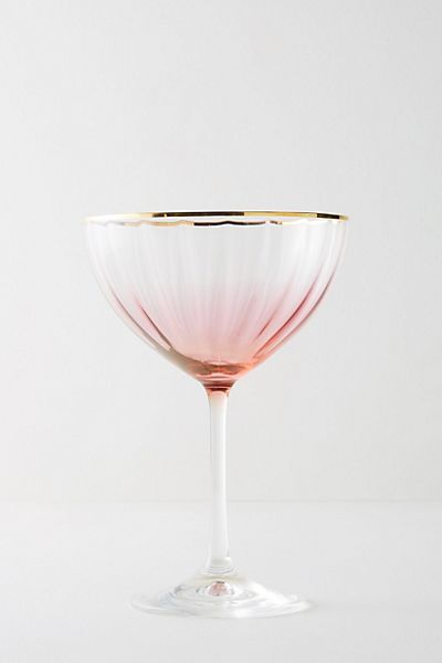 Waterfall Coupe Glass | Anthropologie (US)