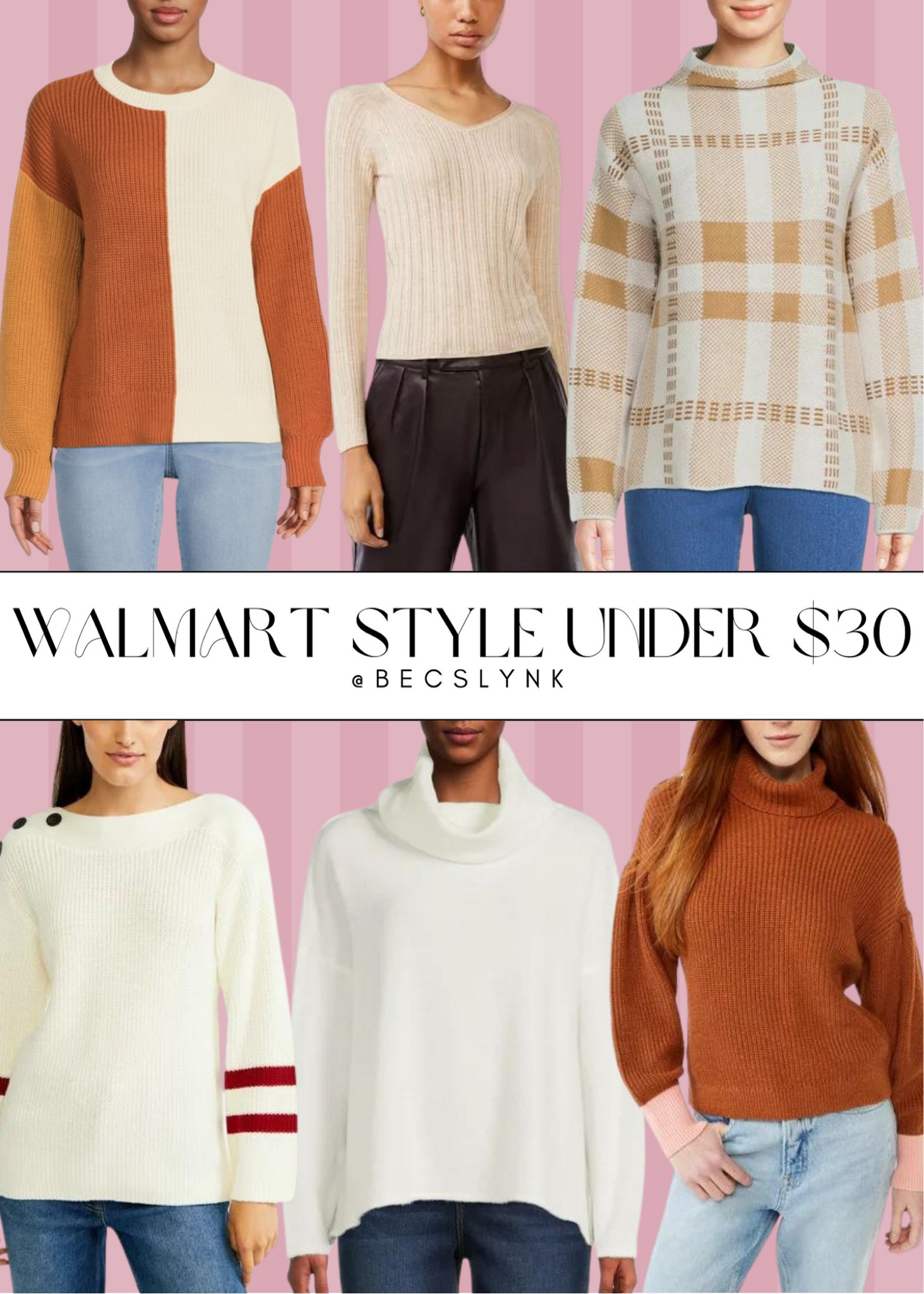 Walmart style sweaters under $30 for cyberweek sales 

#LTKSeasonal #LTKCyberweek #LTKHoliday