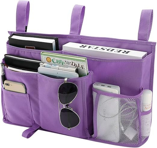 Bseash Bunk Bed Organizer, Bedside Caddy Hanging Bed Organizer Storage Bag 8 Pockets, for College... | Amazon (US)