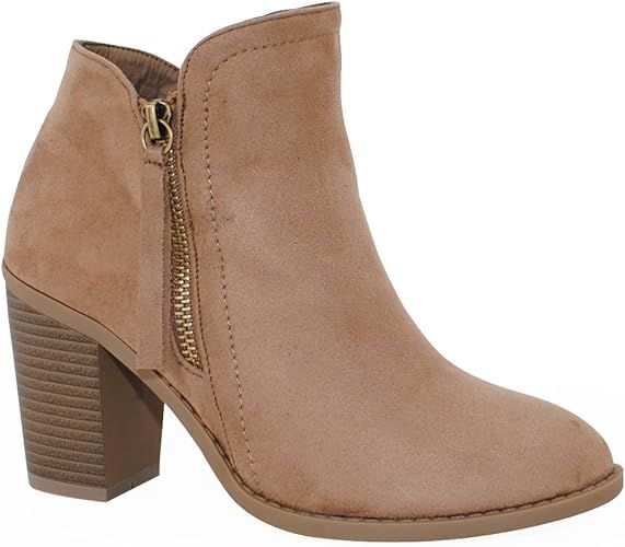 TRENDSUP COLLECTION Women's Fashion Suede Booties | Amazon (US)