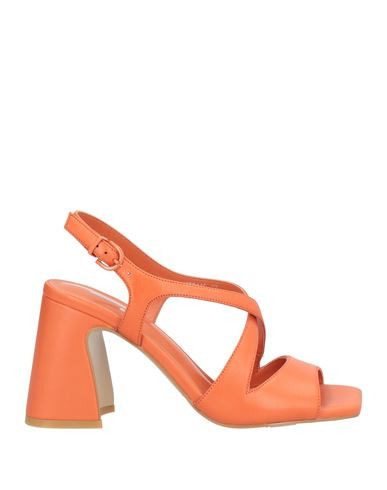 Jeannot Woman Sandals Orange Size 9 Leather | YOOX (US)