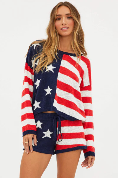 Beach Sweater Star Spangled | Beach Riot