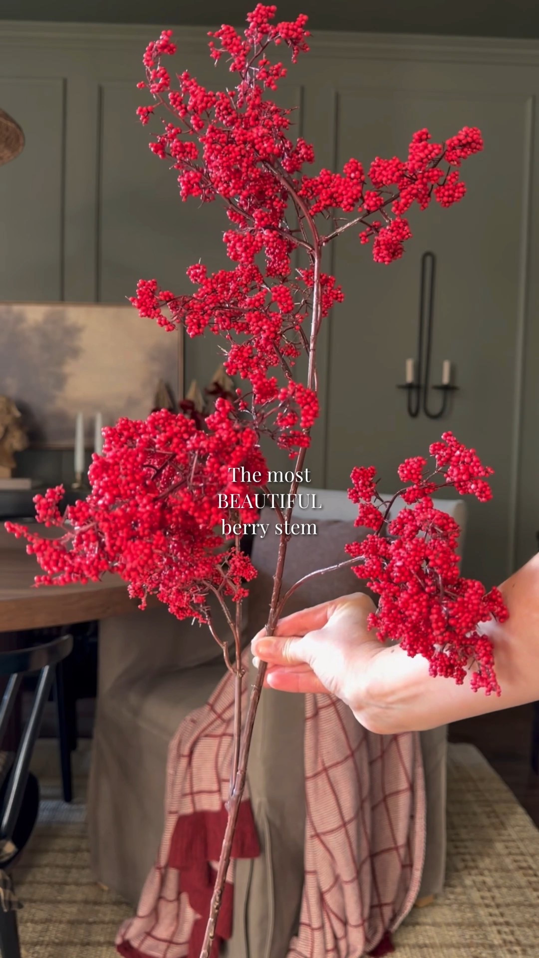 Obsessing over my new berry stems! They were a splurge but oh so worth it! I literally gasped in excitement when I unboxed them yesterday 🥹😍

I have four stems styled in this vase. 

FOLLOW @homeonvillage for interior styling ideas, room transformations & home finds!

LIKE • SAVE • SHARE

#interiorstyling #interiordesign #neutraldecorating #homedecor #homedesign #affordablehomedecor #moodyvibes #cozyhome #affordablehomestyling #homesweethome #moodyinteriors 

interior styling | interior design |home decor | home design | affordable home decor | cozy home

#LTKSeasonal #LTKHome #LTKHoliday