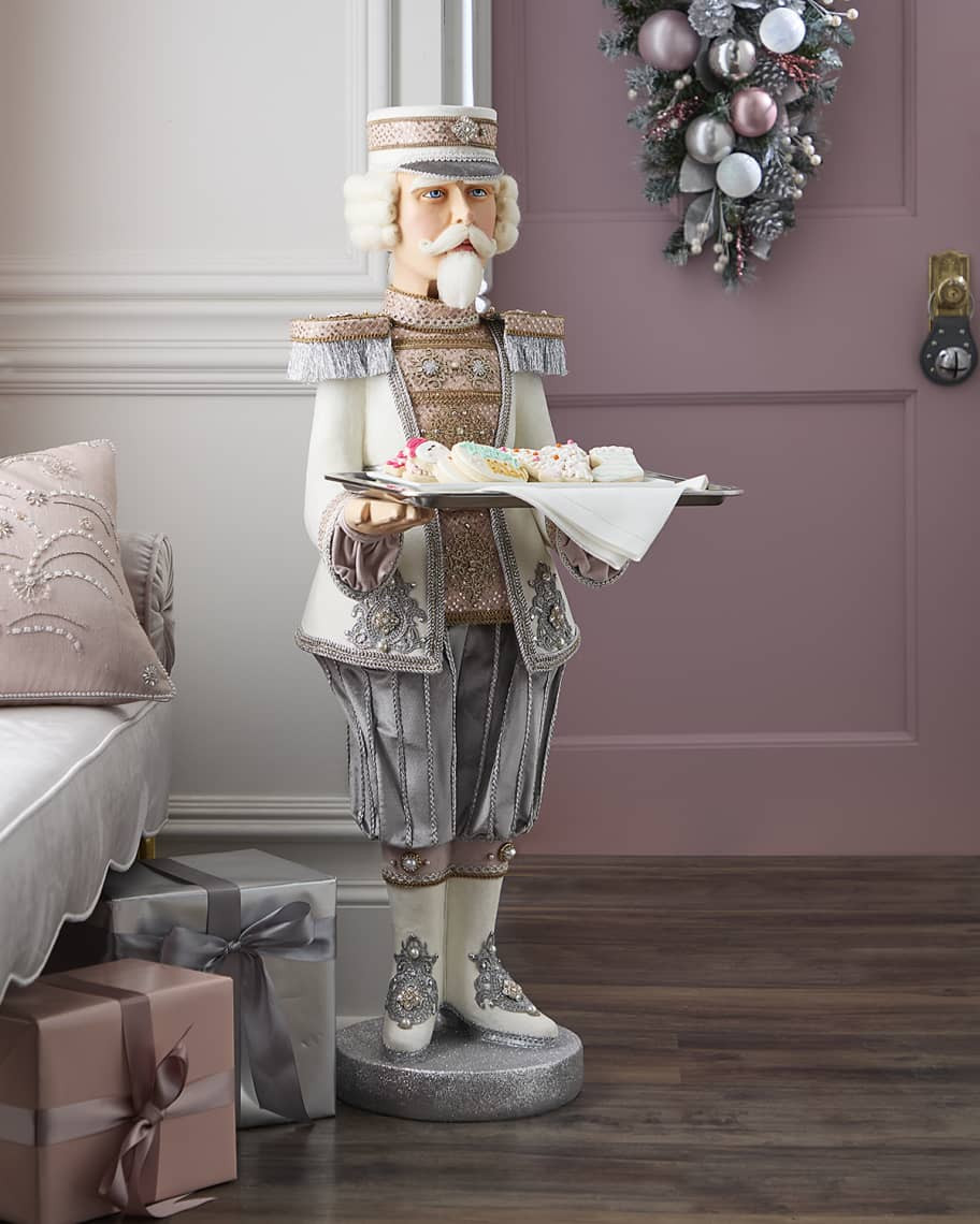 Katherine's Collection Blush Butler Nutcracker, 48.5" | Horchow