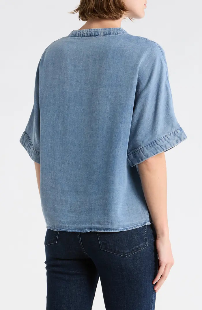 T Tahari Split Neck Shirt | Nordstromrack | Nordstrom Rack