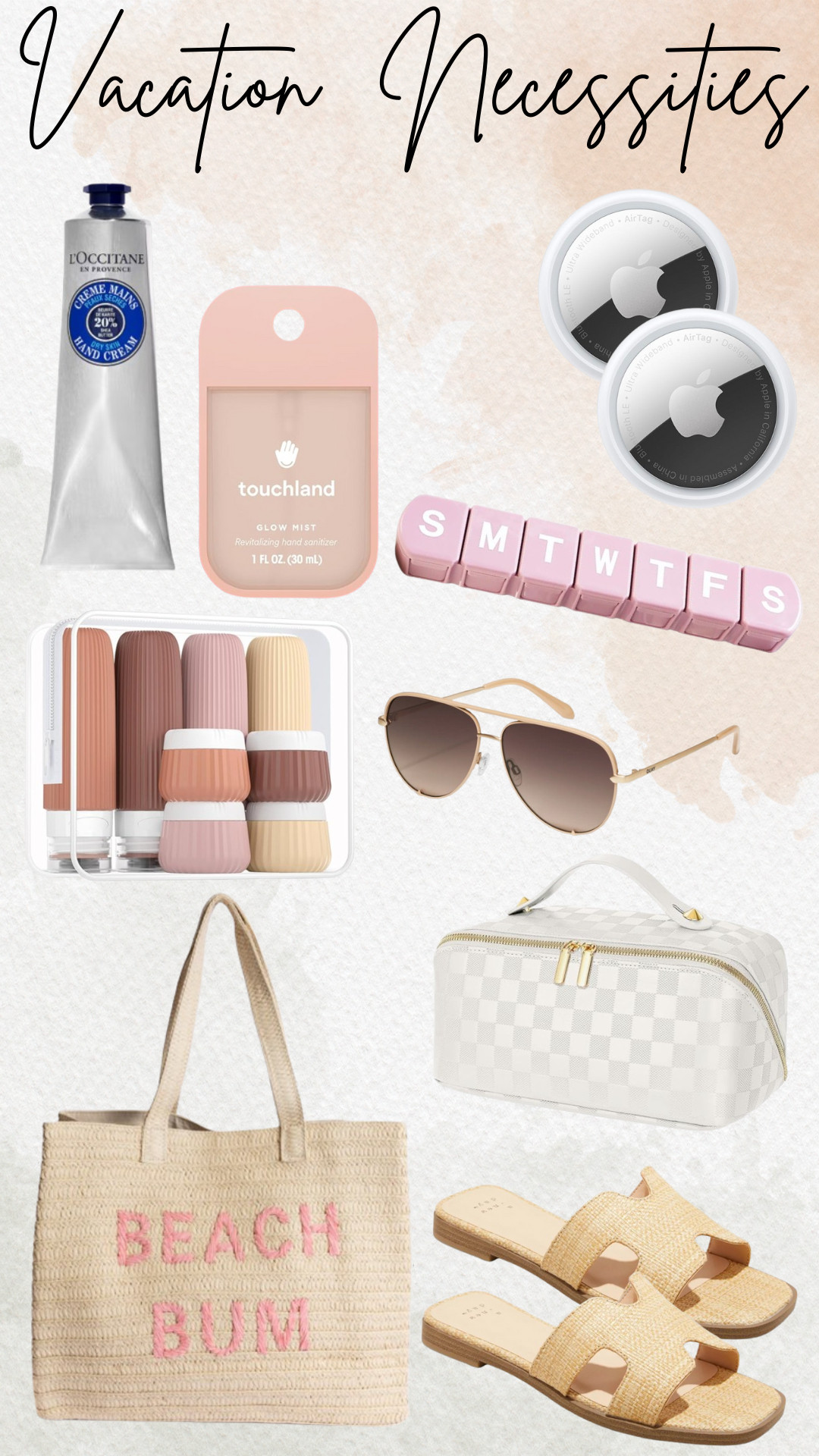 Travel Necessities

ltkbeauty / ltkfindsunder100 / ltkfindsunder50 / ltksalealert / ltkstyletip / travel / travel finds / travel needs / travel necessities / travel essentials / traveling finds / Amazon / Amazon finds / Amazon style / travel bags / travel bag / tote bag / tote / totes / tote bags / sandals / beach sandals / spring sandals / summer sandals / quay / quay Australia / quay sunglasses / travel containers / travel needs / hand cream / touch land / hand sanitizer / flying essentials / airplane essentials / sale / sale alert / airtag 

 #LTKTravel #LTKShoeCrush #LTKItBag