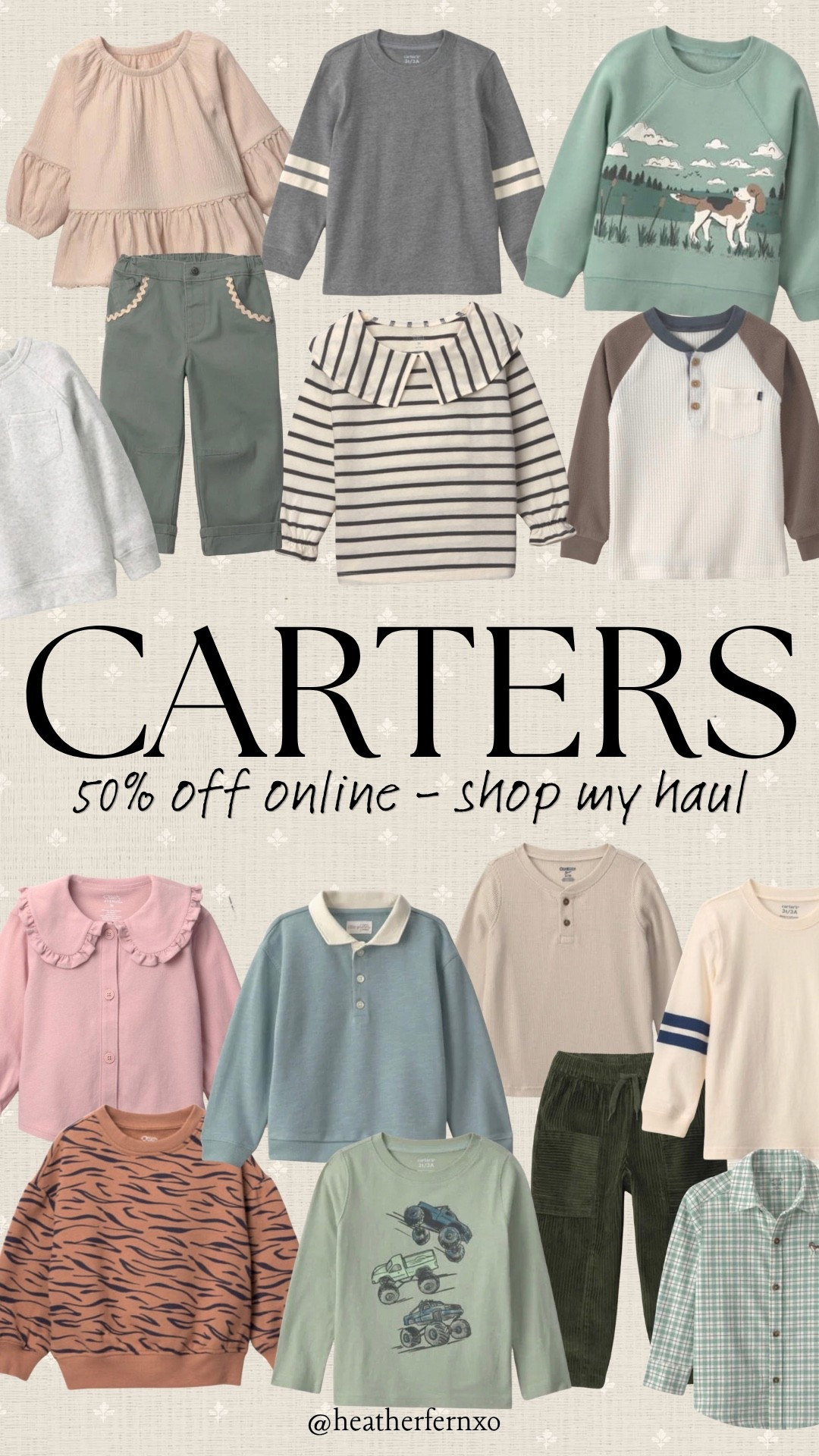 @carters is having a HUGE 50% off sale that’s ending today! Sharing everything in my haul here 🛒

#carters #kids #boys #girls #toddler #mom #sale

#LTKmomlife #LTKKids #LTKSaleAlert