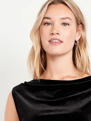 Velvet Ruched Top | Old Navy (US)