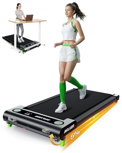 AKLUER Walking Pad with Incline, Walking Treadmills for Home, 2.5 HP Under Desk Treadmill Small with Remote Control, Walking Pad Small Treadmill with LED Display | Amazon (US)