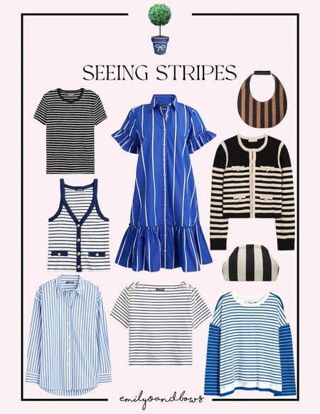 Seeing Stripes! Loving stripes for spring (any season really) and put together a few pieces that have caught my eye recently! 