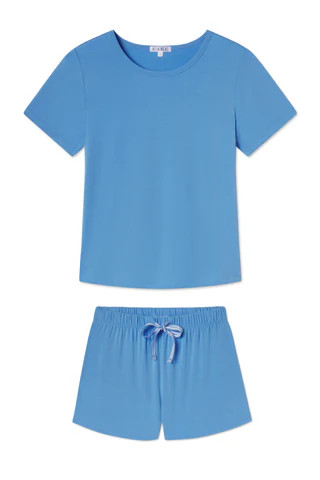 DreamModal Ribbon Shorts Set in Regatta | Lake Pajamas