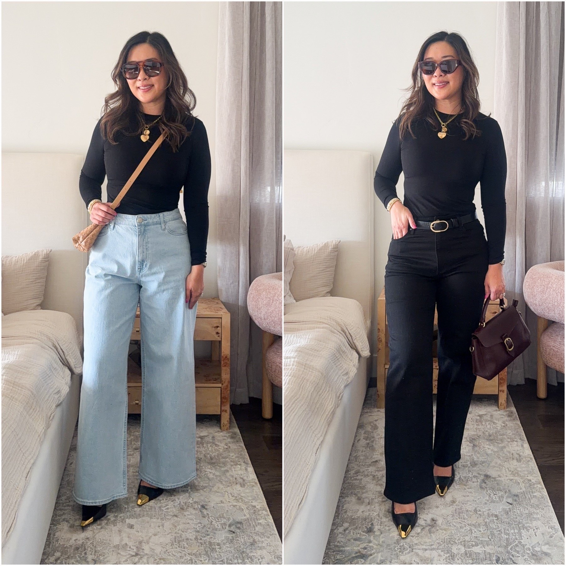 Amazon wide leg jeans 

Medium top and size 8 jeanss

amazon fashion, wide leg jeans, women’s fashion, trendy looks, black top outfit, affordable fashion, chic style, ootd 

#LTKootd #LTKSeasonal