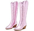 Cowboy Boots For Women -Wide Calf Knee High Cowgirl Boots Botas Vaqueras Para Mujer Classic Embro... | Amazon (US)