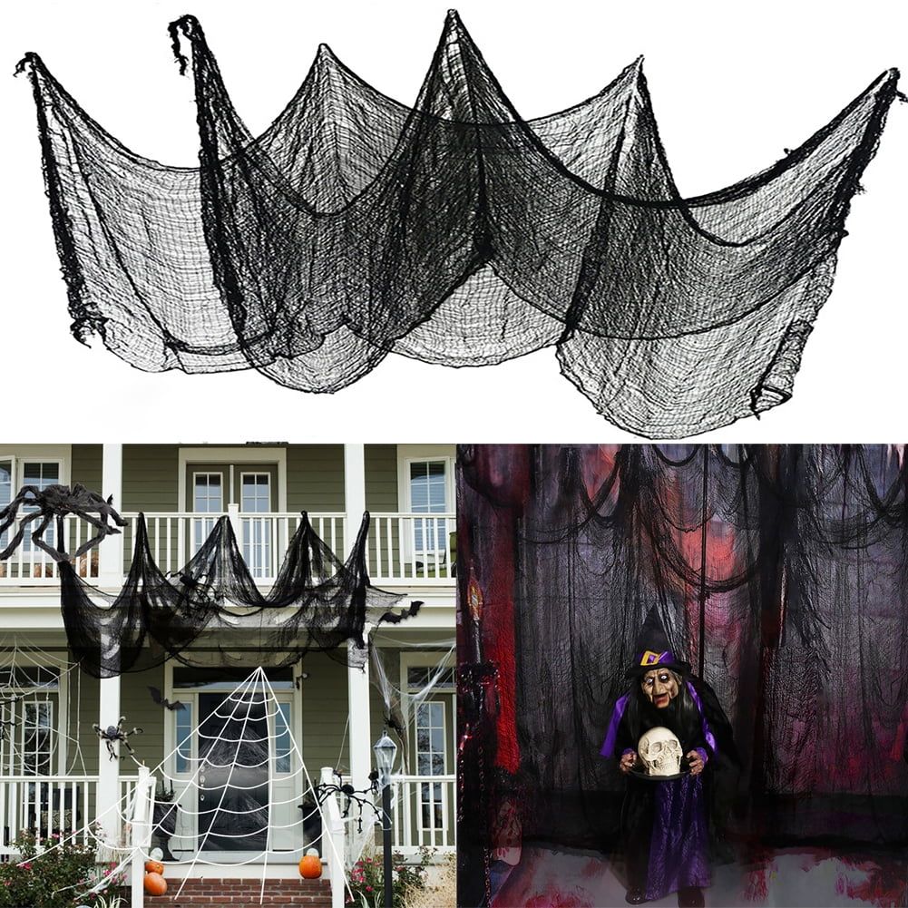 Cheers.US Halloween Decorations Creepy Cloth,Black Creepy Gauze for Halloween Decor, Halloween De... | Walmart (US)