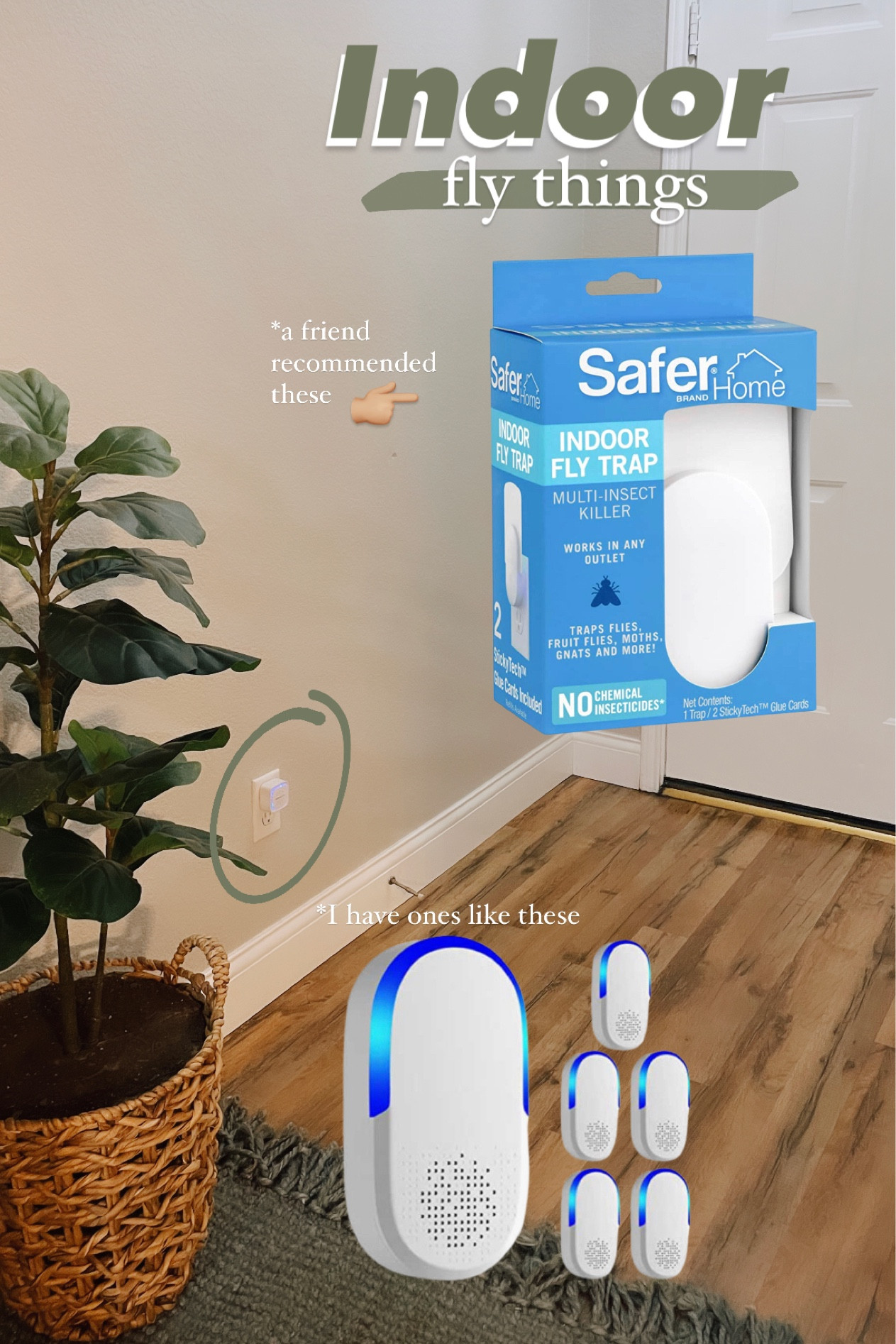 Indoor fly trap and ultrasonic fly deterrent

#LTKhome #LTKSeasonal #LTKfamily