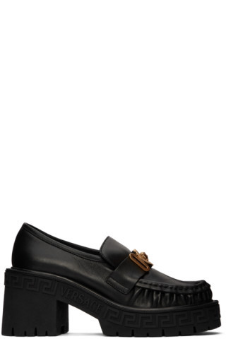 Black Greca Loafers | SSENSE
